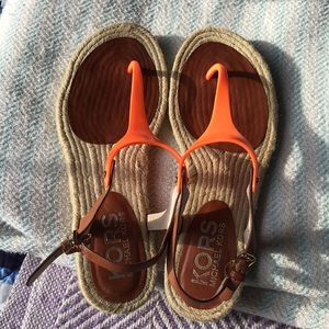 Michael Kors orange sandal